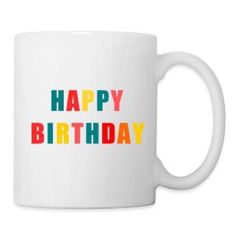 ALLES GUTE ZUM GEBURTSTAG. ALLES GUTE ZUM GEBURTSTAG. JAHRESTAG. - Tasse - Weiß - Rechts