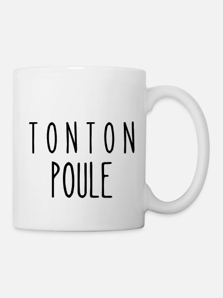 tonton poule - Mug blanc - blanc