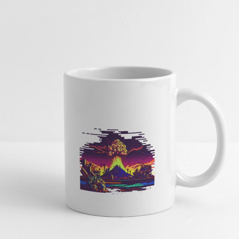 When the atomic bomb explodes in 8 bits Mug