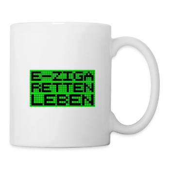 E ZIGA RETTEN LEBEN - Tasse - Weiß - Rechts