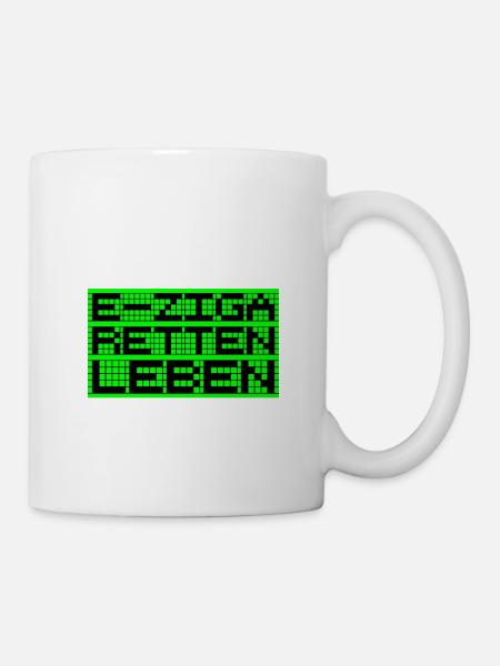 E ZIGA RETTEN LEBEN - Tasse - Weiß