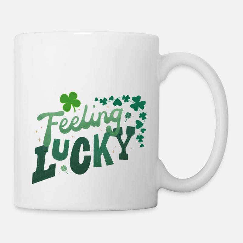 Feeling Lucky - Mug blanc - blanc