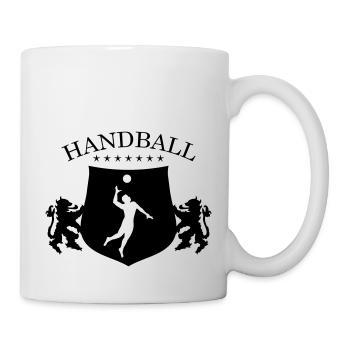 Armoiries de handball - Mug blanc - blanc - Droite