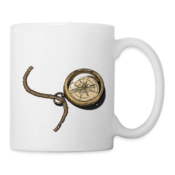 Golden Compass Sailing Sport Boat Yacht Sailing - Mug - white - Right
