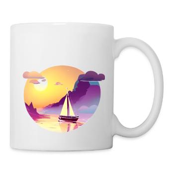 Sailboat Sailing Ship Sailing Sport Sailors - Mug - white - Right