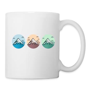 Mountain Landscape Geometric Art - Mug - white - Right