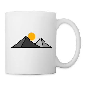 Mountain peaks under the sun - Mug - white - Right