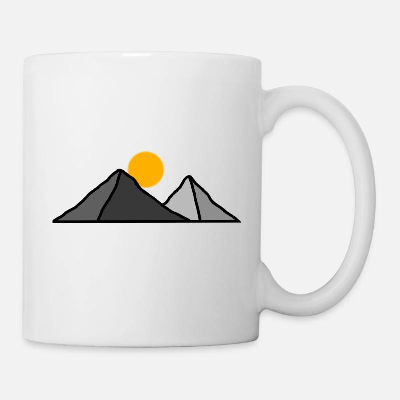 Sommets montagneux sous le soleil - Mug blanc - blanc