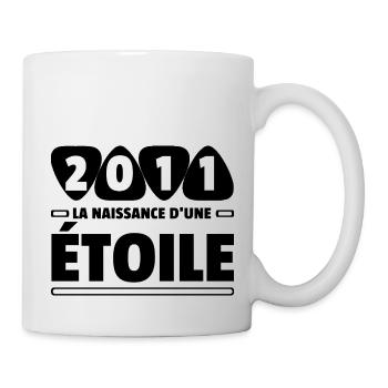 2011 année de naissance / anniversaire année 2011 - Mug blanc - blanc - Droite