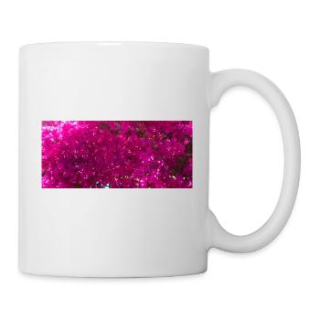 Bugamlia fleurs roses spectaculaires - Mug blanc - blanc - Droite