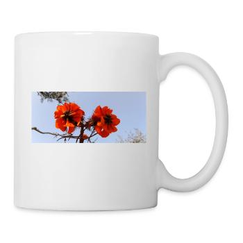 Kanarische Blumen - Tasse - Weiß - Rechts