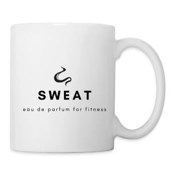 Schwitzen Sweat Fitness Geschenk - Tasse - Weiß - Rechts