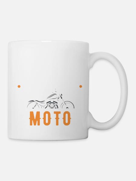 Je peux pas j'ai moto - Mug blanc - blanc