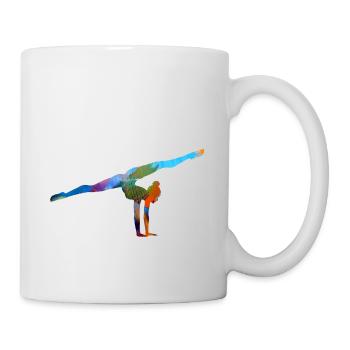 Gymnast, yoga, sports, exercises, dancing, gymnastics - Mug - white - Right