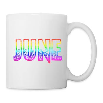 Juin RS Rainbow - Mug blanc - blanc - Droite