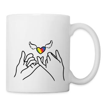 Rainbow Heart - Tasse - Weiß - Rechts