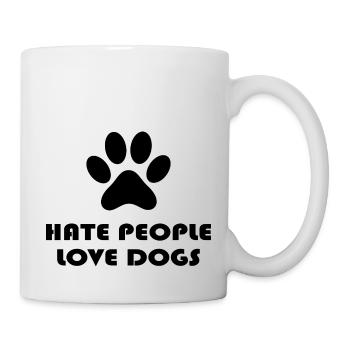 Dog Hund - Tasse - Weiß - Rechts