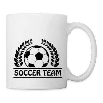 Fußball Football - Mug blanc - blanc - Droite