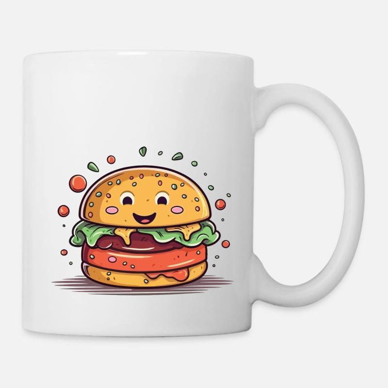 A burger in the face - Mug - white