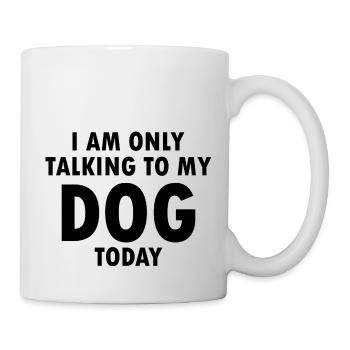 Dog Hund - Tasse - Weiß - Rechts