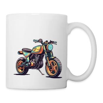 Moto - Mug blanc - blanc - Droite