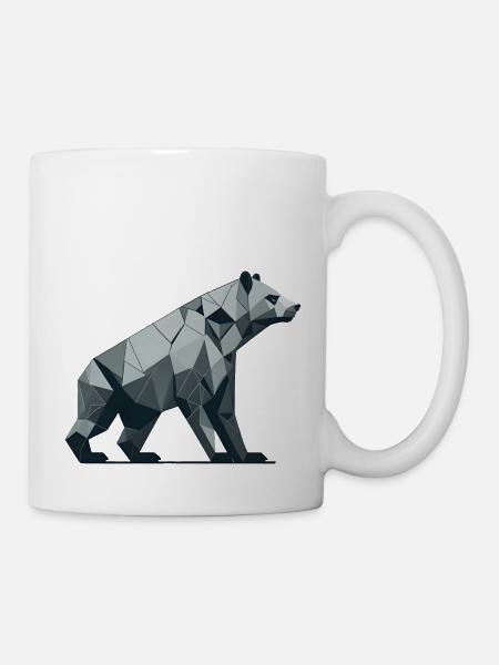 Ours abstrait - Mug blanc - blanc