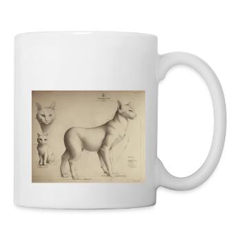 DaVincis Katze - Tasse - Weiß - Rechts