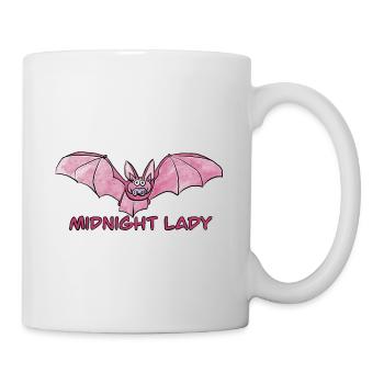 Midnight Lady / Bat / Baby / Gothic / Night - Mug - white - Right