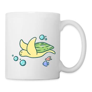 Tortue mignonne - Mug blanc - blanc - Droite