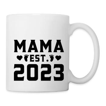 Mama Est 2023 T Shirt Design 3 - Mug blanc - blanc - Droite