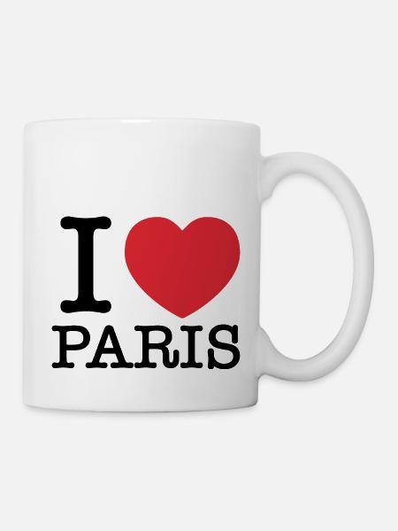 J’aime Paris | J’ai le cœur de Paris | Paris | France - Mug blanc - blanc