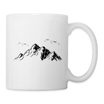 Montagnes et Forêt | Montagne Randonnée - Mug blanc - blanc - Droite