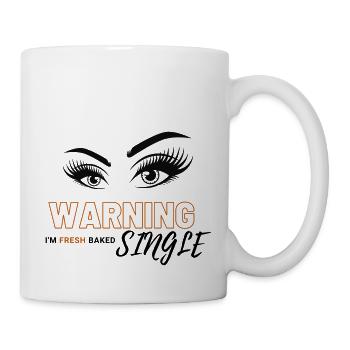 Frisch gebackene Single Frau - Tasse - Weiß - Rechts