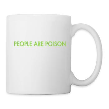 Les gens sont poisin - Mug blanc - blanc - Droite