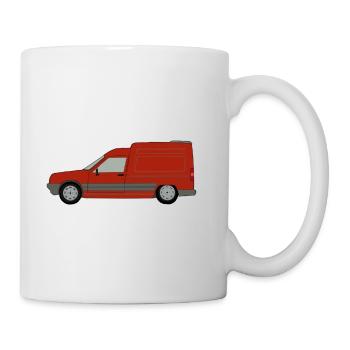 Red French Van Side Car - Mug - white - Right