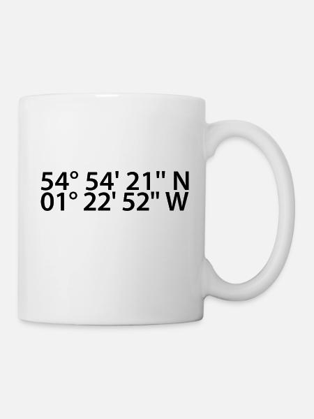 Sunderland coordinates - Mug - white