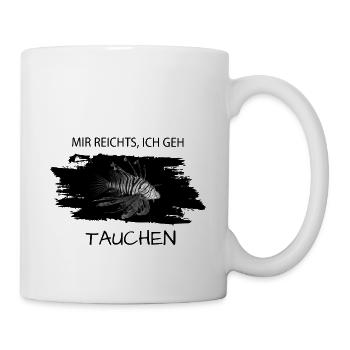Tauchen Diving Rotfeuerfisch - Tasse - Weiß - Rechts