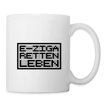 E ZIGA RETTEN LEBEN weiss - Tasse - Weiß - Rechts