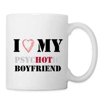 i love my psychotic boyfriend - Mug - white - Right
