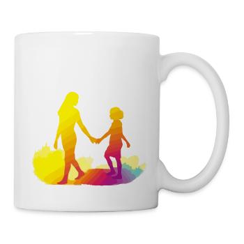 Mutter und Tochter - Tasse - Weiß - Rechts