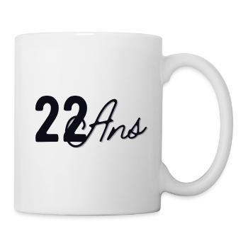 22 Ans - Mug blanc - blanc - Droite