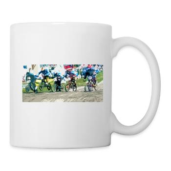 BMX-Rennen - Tasse - Weiß - Rechts