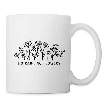 Pas de pluie, pas de fleurs - Mug blanc - blanc - Droite