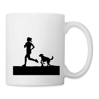 Chien Hund - Mug blanc - blanc - Droite