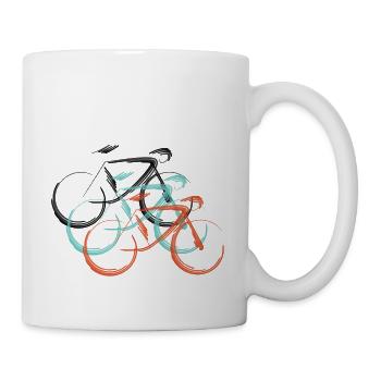Road Bike Sketch - Mug - white - Right
