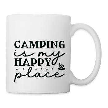 Camping is my Happy Place - Mug - white - Right