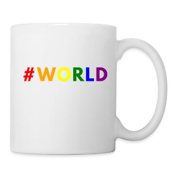LGBTQ Love is Love Vielfalt Stolz Pride Welt World - Tasse - Weiß - Rechts