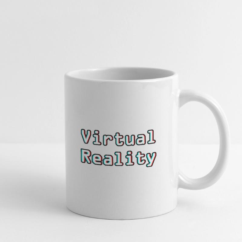 Virtual Reality Unleashed - Digitale Kunst Tasse
