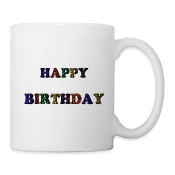 ALLES GUTE ZUM GEBURTSTAG. ALLES GUTE ZUM GEBURTSTAG. JAHRESTAG. - Tasse - Weiß - Rechts