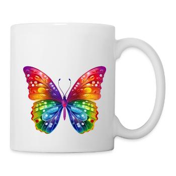 Colorful Butterfly Dance-LGBT Pride - Mug - white - Right